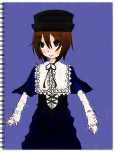 Rating: Safe Score: 0 Tags: 1girl black_dress black_headwear blush breasts brown_hair dress hair_ornament hairclip hat image long_sleeves looking_at_viewer short_hair simple_background smile solo souseiseki User: admin