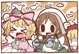 Rating: Safe Score: 0 Tags: 3girls >_< adomi apron blonde_hair blush_stickers bow brown_hair chibi closed_eyes commentary_request dress flower frills head_scarf hina_ichigo image long_hair multiple multiple_girls open_mouth pink_bow rozen_maiden shinku short_hair suiseiseki tagme tears User: admin