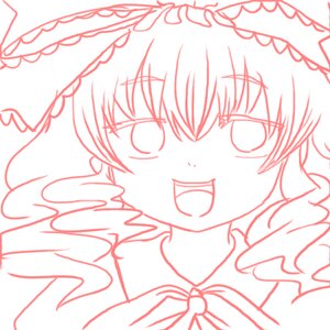 Rating: Safe Score: 0 Tags: 1girl auto_tagged bangs blush dress eyebrows_visible_through_hair hair_between_eyes hinaichigo image lineart looking_at_viewer monochrome open_mouth smile solo wings User: admin