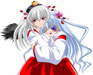 Rating: Safe Score: 0 Tags: 2girls apple barasuishou blush food fruit hair_ornament hug image japanese_clothes long_hair mandarin_orange miko multiple_girls orange pair purple_eyes red_hakama silver_hair suigintou User: admin