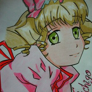 Rating: Safe Score: 0 Tags: 1girl blonde_hair close-up eyebrows_visible_through_hair green_eyes hat hinaichigo image looking_at_viewer neck_ribbon portrait red_ribbon ribbon ribbon_choker short_hair simple_background smile solo User: admin