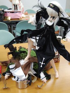 Rating: Safe Score: 0 Tags: black_dress black_hair blurry doll dress long_hair multiple_dolls multiple_girls tagme User: admin