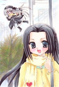 Rating: Safe Score: 0 Tags: 2girls :d black_hair blush dress hairband image kakizaki_megu long_hair long_sleeves looking_at_viewer multiple_girls open_mouth pair purple_eyes scarf silver_hair smile suigintou very_long_hair User: admin