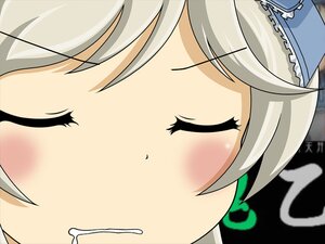 Rating: Safe Score: 0 Tags: 1girl aotenjou blonde_hair blush close-up closed_eyes enju_maiden face glasses short_hair solo User: admin