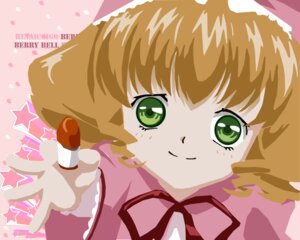 Rating: Safe Score: 0 Tags: 1girl bangs brown_hair character_name closed_mouth green_eyes hinaichigo image kinomoto_sakura looking_at_viewer ribbon short_hair smile solo star_(symbol) User: admin