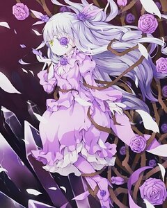 Rating: Safe Score: 0 Tags: 1girl barasuishou black_rose blue_rose dress eyepatch flower frills hair_flower hair_ornament image lolita_fashion long_hair petals pink_flower pink_rose purple_dress purple_flower purple_rose purple_theme red_rose rose rose_petals solo thorns very_long_hair vines white_rose User: admin