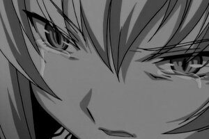 Rating: Safe Score: 0 Tags: 1girl close-up eyebrows_visible_through_hair face greyscale image looking_at_viewer monochrome simple_background solo suigintou white_background User: admin