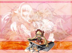 Rating: Safe Score: 0 Tags: >_< blonde_hair blue_eyes closed_eyes dress image long_hair multiple_girls pair shinku suigintou wings User: admin