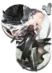 Rating: Safe Score: 0 Tags: 1girl black_dress black_wings dress frills gothic_lolita hairband image lolita_fashion lolita_hairband long_hair long_sleeves puffy_sleeves red_eyes solo suigintou white_background wings User: admin