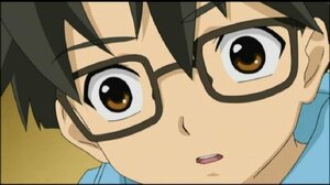 Rating: Safe Score: 0 Tags: 1girl bangs black-framed_eyewear black_hair blue-framed_eyewear brown_eyes close-up face glasses human looking_at_viewer open_mouth sakurada_jun screenshot short_hair simple_background solo User: admin