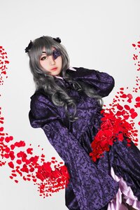 Rating: Safe Score: 0 Tags: 1girl barasuishou blood_splatter dress eyepatch flower lips solo User: admin
