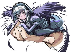 Rating: Safe Score: 0 Tags: 1girl akaga_hirotaka angel_wings auto_tagged black_wings dress feathered_wings feathers image in_palm long_hair long_sleeves looking_at_viewer minigirl out_of_frame red_eyes rozen_maiden silver_hair simple_background solo solo_focus suigintou white_background wings User: admin