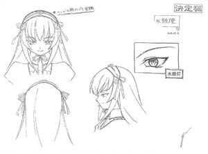 Rating: Safe Score: 0 Tags: 1girl blush doujinshi doujinshi_#141 greyscale hairband image long_hair looking_at_viewer monochrome multiple ribbon simple_background smile white_background User: admin