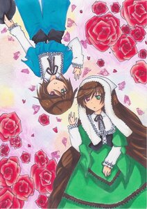 Rating: Safe Score: 0 Tags: 2girls blue_rose brown_hair dress flower frills green_dress green_eyes hat heterochromia image long_hair long_sleeves multiple_girls orange_flower pair pink_flower pink_rose purple_rose red_eyes red_flower red_rose rose rose_petals short_hair siblings sisters souseiseki suiseiseki thorns traditional_media twins watering_can yellow_flower yellow_rose User: admin