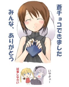 Rating: Safe Score: 0 Tags: 3girls blonde_hair blue_eyes blush brown_hair closed_eyes image long_hair multiple multiple_girls short_hair sleeveless smile tagme tears turtleneck twintails User: admin