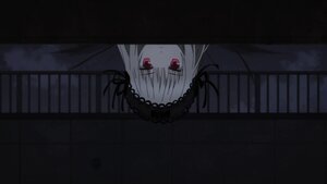 Rating: Safe Score: 0 Tags: 1girl bangs black_ribbon closed_mouth dress eyebrows_visible_through_hair hairband image long_hair looking_at_viewer peeking_out red_eyes ribbon silver_hair solo suigintou User: admin