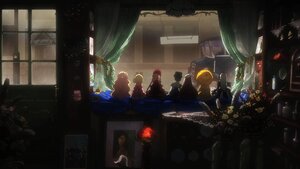 Rating: Safe Score: 0 Tags: blonde_hair dress hat image indoors long_hair multiple multiple_boys multiple_girls painting_(object) sitting tagme User: admin