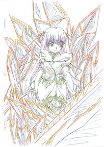 Rating: Safe Score: 0 Tags: 1girl bangs barasuishou bare_shoulders breasts cleavage dress image large_breasts long_hair looking_at_viewer monochrome solo standing traditional_media User: admin