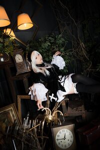 Rating: Safe Score: 0 Tags: 1girl black_legwear clock cross dress flower globe gothic gothic_lolita lace lamp lantern lolita_fashion long_hair plant sitting solo suigintou thighhighs white_hair User: admin
