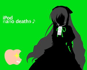 Rating: Safe Score: 0 Tags: green_background grin hair_over_eyes image multiple_girls simple_background solo suiseiseki User: admin