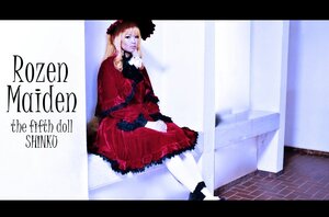 Rating: Safe Score: 0 Tags: 1girl blonde_hair dress english_text letterboxed long_hair long_sleeves red_dress shinku solo User: admin