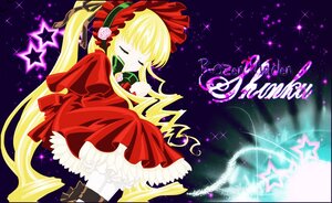 Rating: Safe Score: 0 Tags: 1girl blonde_hair bonnet bow closed_eyes dress flower frills image long_hair long_sleeves rose shinku sleeping solo star_(symbol) twintails User: admin