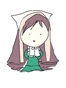 Rating: Safe Score: 0 Tags: 1girl brown_hair full_body green_dress head_scarf image long_hair solid_oval_eyes solo standing suiseiseki very_long_hair User: admin