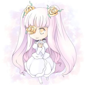 Rating: Safe Score: 0 Tags: 1girl dress flower hair_flower hair_ornament image kirakishou long_hair pink_hair rose smile solo vertical_stripes very_long_hair yellow_rose User: admin
