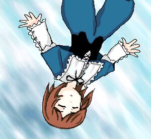 Rating: Safe Score: 0 Tags: 1girl blue_dress bow brown_hair closed_eyes dress image juliet_sleeves long_sleeves puffy_sleeves solo souseiseki water white_neckwear User: admin