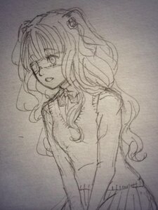 Rating: Safe Score: 0 Tags: 1girl greyscale hair_ornament image kirakishou long_hair monochrome open_mouth sketch skirt solo traditional_media User: admin