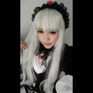 Rating: Safe Score: 0 Tags: 1girl bangs blunt_bangs closed_mouth flower gothic_lolita lace letterboxed lips lolita_fashion long_hair looking_at_viewer rose solo suigintou upper_body white_hair User: admin