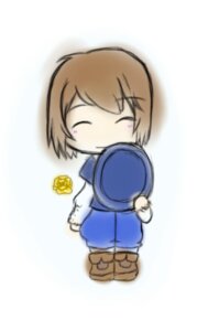 Rating: Safe Score: 0 Tags: 1boy androgynous brown_hair chibi closed_eyes flower frisk_(undertale) hat headwear_removed image long_sleeves smile solo souseiseki striped striped_shirt sunflower User: admin
