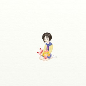 Rating: Safe Score: 0 Tags: black_hair closed_eyes food frisk_(undertale) human short_hair sitting smile striped User: admin