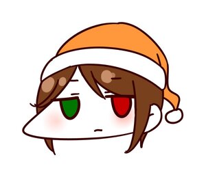 Rating: Safe Score: 0 Tags: 1girl 821kg bangs blush brown_hair chibi eyebrows_visible_through_hair hair_between_eyes hat image jitome long_hair looking_at_viewer red_eyes simple_background solo souseiseki striped vertical_stripes white_background User: admin