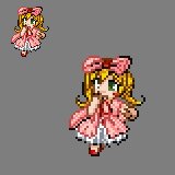 Rating: Safe Score: 0 Tags: 1girl bangs blonde_hair full_body hat hinaichigo image japanese_clothes kimono long_hair looking_at_viewer mosaic_censoring parody pink_dress pixel_art simple_background solo transparent_background white_background User: admin