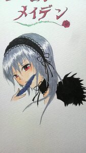 Rating: Safe Score: 0 Tags: 1girl auto_tagged choker flower frills hairband image long_hair looking_at_viewer red_eyes red_flower red_rose ribbon rose silver_hair solo suigintou User: admin