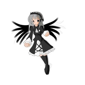 Rating: Safe Score: 0 Tags: 1girl black_legwear black_wings blush dress frills full_body hairband image long_hair long_sleeves looking_at_viewer simple_background solo standing suigintou thighhighs white_background wings User: admin