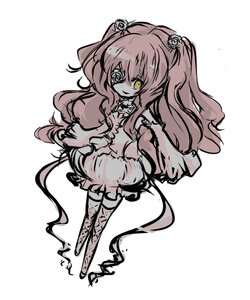 Rating: Safe Score: 0 Tags: 1girl boots bow cross-laced_footwear dress eyepatch flower hair_flower hair_ornament image kirakishou long_hair monochrome rose smile solo striped thighhighs two_side_up yellow_eyes User: admin