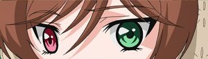 Rating: Safe Score: 0 Tags: 1girl bangs brown_hair close-up eyebrows_visible_through_hair face green_eyes hair_between_eyes image looking_at_viewer peeking_out solo suiseiseki User: admin