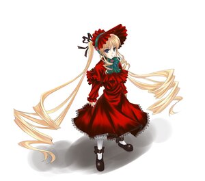 Rating: Safe Score: 0 Tags: 1girl auto_tagged blonde_hair blue_eyes bonnet bow bowtie dress drill_hair frills full_body green_bow green_neckwear image juliet_sleeves long_hair long_sleeves looking_at_viewer mary_janes puffy_sleeves red_dress rockeight rozen_maiden shinku shoes sidelocks simple_background solo standing twin_drills twintails very_long_hair white_background white_legwear User: admin