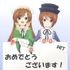Rating: Safe Score: 0 Tags: 2girls :d black_ribbon brown_hair dress food fruit green_dress green_eyes hat head_scarf heterochromia holding image long_hair long_sleeves looking_at_viewer multiple_girls open_mouth pair red_eyes short_hair siblings simple_background sisters smile souseiseki suiseiseki twins User: admin