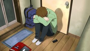 Rating: Safe Score: 0 Tags: 1boy 2boys brown_hair from_above human indoors pants sakurada_jun screenshot sleeping solo tatami User: admin