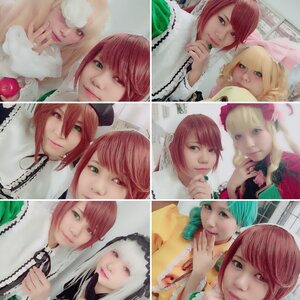 Rating: Safe Score: 0 Tags: 3d 6+girls blonde_hair blue_eyes chain eyelashes flower fruit green_eyes hair_ornament hat heterochromia lace lips long_hair megurine_luka multiple_cosplay multiple_girls pink_hair realistic red_eyes red_hair rose short_hair smile souseiseki suiseiseki tagme twintails User: admin