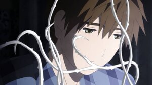 Rating: Safe Score: 0 Tags: 1boy bangs brown_hair choker close-up closed_mouth face human looking_at_viewer solo User: admin
