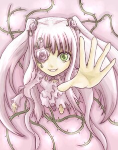Rating: Safe Score: 0 Tags: 1girl auto_tagged dress flower green_eyes grin image kirakishou long_hair outstretched_hand pink_hair plant plant_girl rose smile solo thorns very_long_hair vines User: admin