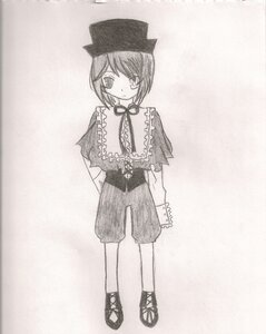 Rating: Safe Score: 0 Tags: 1girl bangs blush capelet eyebrows_visible_through_hair full_body hat image looking_at_viewer monochrome sandals short_hair shorts solo souseiseki standing User: admin