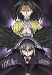 Rating: Safe Score: 0 Tags: 2girls black_hair black_wings dress frills hairband image kakizaki_megu long_hair long_sleeves looking_at_viewer multiple_girls serious silver_hair solo suigintou wings User: admin