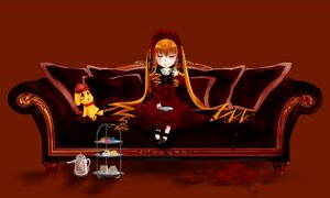 Rating: Safe Score: 0 Tags: 1girl blonde_hair dress image long_hair orange_hair rose shinku solo User: admin