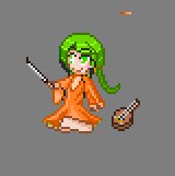 Rating: Safe Score: 0 Tags: 1girl green_hair image kanaria pixel_art solo white_background yellow_eyes User: admin