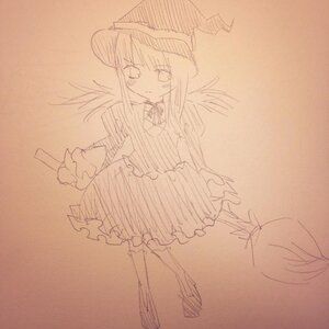 Rating: Safe Score: 0 Tags: 1girl bangs blush bow brown_background closed_mouth dress full_body hat image long_hair long_sleeves looking_at_viewer monochrome sidelocks simple_background sketch solo standing suigintou traditional_media wings User: admin